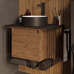 Grossman Мебель для ванной Винтаж 70 GR-4040BW веллингтон/металл черный – фотография-4